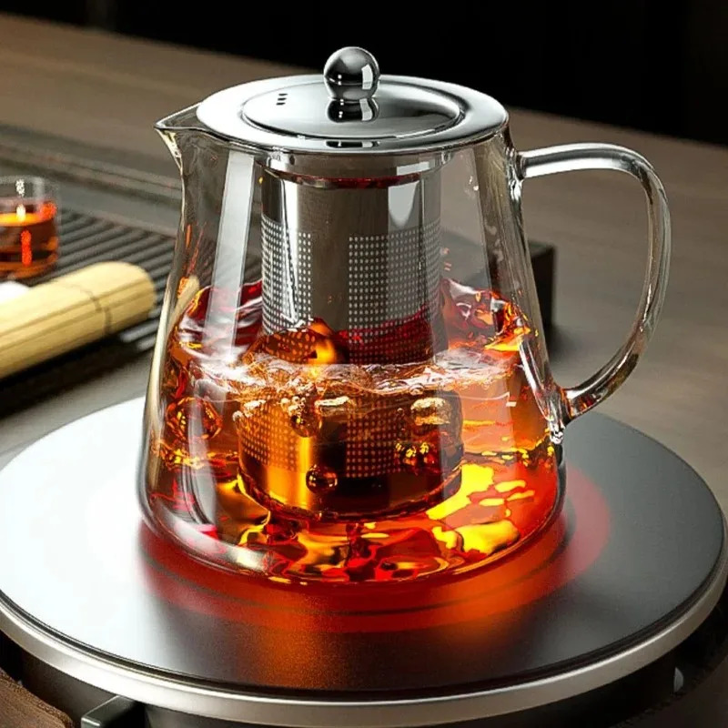 Nettle Leaf Tea - Heat-Resistant Borosilicate Glass Teapot with Removable